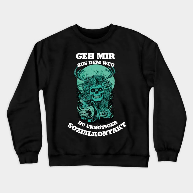 Skelett Banshee Geister Lampe Pandemie Crewneck Sweatshirt by Ambrosius